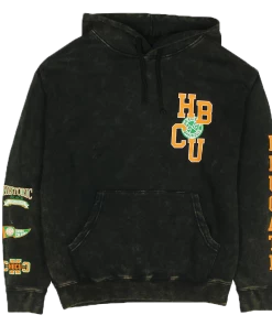 New Arrivals Cross Colours X HBCU Educate Pullover Hoodie - Black Mineral