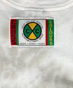 New Arrivals Cross Colours Circle Logo T Shirt - Grey Tie Dye