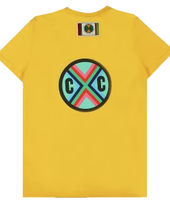 Cross Colours Circle Logo T Shirt - Yellow