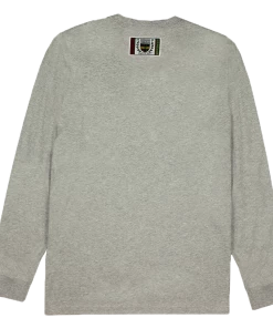 New Arrivals Cross Colours X HBCU Educate LS T Shirt - Light Heather Gray