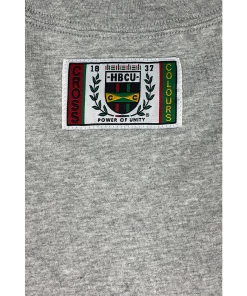 New Arrivals Cross Colours X HBCU Educate LS T Shirt - Light Heather Gray