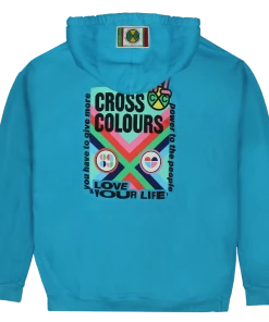 New Arrivals Cross Colours Love Your Life Hoodie - Blue