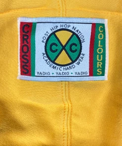 Cross Colours Circle Logo Hoodie - Yellow New Arrivals