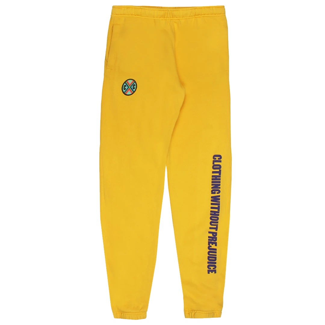 Cross Colours Circle Logo Joggers - Yellow New Arrivals 3 Cross Colours Circle Logo Joggers - Yellow New Arrivals