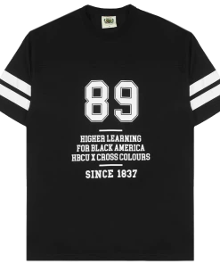 Cross Colours X HBCU 89 Higher Learning T-Shirt - Black