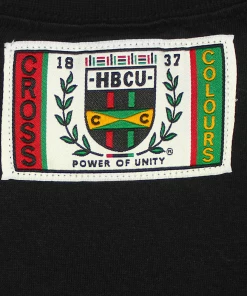 Cross Colours X HBCU Higher Learning Crop T-Shirt - Black 7 Cross Colours X HBCU Higher Learning Crop T-Shirt - Black