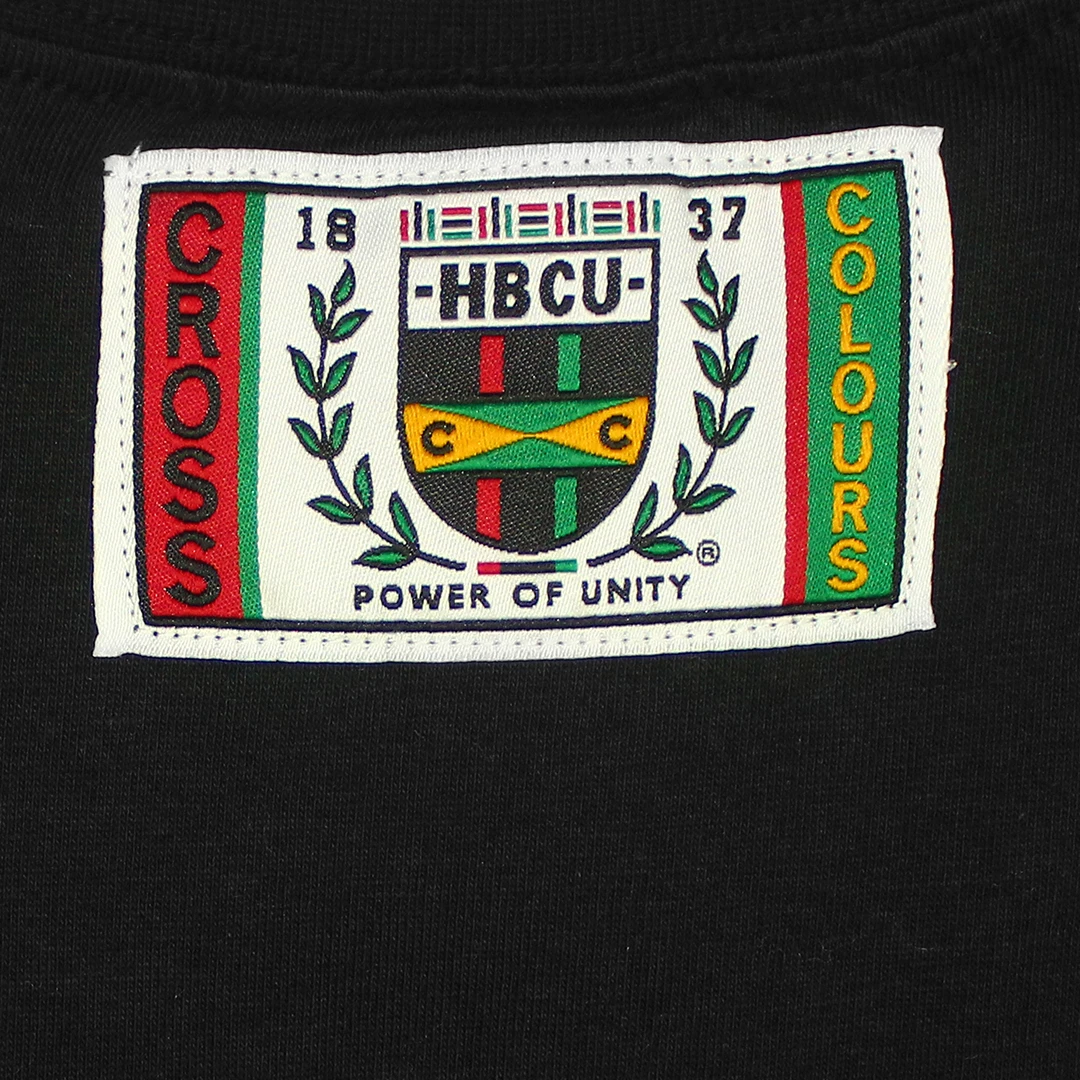 Cross Colours X HBCU Higher Learning Crop T-Shirt - Black 5 Cross Colours X HBCU Higher Learning Crop T-Shirt - Black