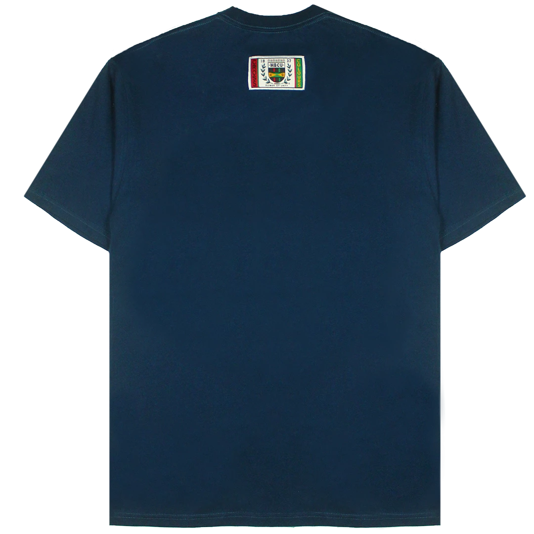 Cross Colours X HBCU Patches T-Shirt - Navy New Arrivals 4 Cross Colours X HBCU Patches T-Shirt - Navy New Arrivals