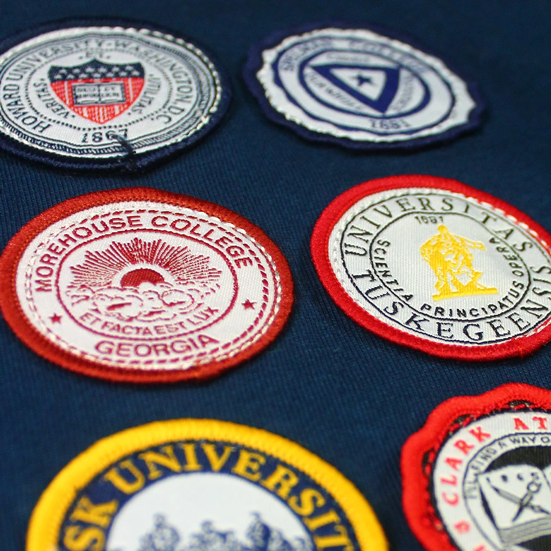 Cross Colours X HBCU Patches T-Shirt - Navy New Arrivals 6 Cross Colours X HBCU Patches T-Shirt - Navy New Arrivals