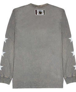 New Arrivals Cross Colours Power In Unity L/S T-Shirt - Mineral Grey