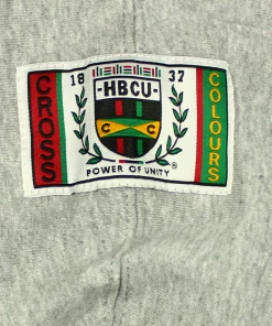 Cross Colours X HBCU Patches Hoodie - Heather Grey New Arrivals 7 Cross Colours X HBCU Patches Hoodie - Heather Grey New Arrivals