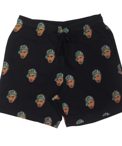 Cross Colours New Arrivals Tupac Allover Short - Black
