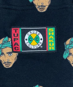 Cross Colours New Arrivals Tupac Allover Short - Black