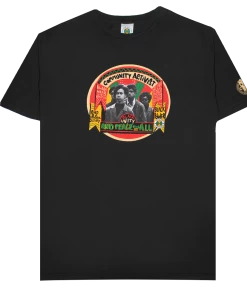 New Arrivals Cross Colours Community Activist T Shirt - Vintage Black