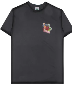 Cross Colours Screen Printed Patches T Shirt - Grey New Arrivals