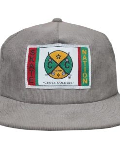 Cross Colours X Skate Nation Label OG Hat - Grey