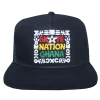 Cross Colours X Skate Nation Tribal Print Trucker Hat - Navy