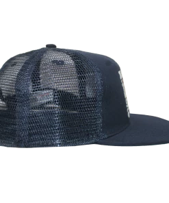 Cross Colours X Skate Nation Tribal Print Trucker Hat - Navy