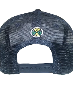 Cross Colours X Skate Nation Tribal Print Trucker Hat - Navy