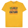 Cross Colours Live For The Culture T Shirt - Yellow