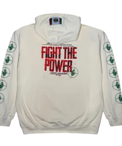 New Arrivals Cross Colours Fight The Power Hoodie - Off White