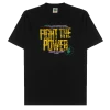 New Arrivals Cross Colours Fight The Power T Shirt - Black