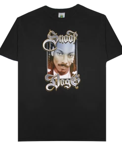 New Arrivals Cross Colours Snoop Dogg Portrait T Shirt - Black Mineral