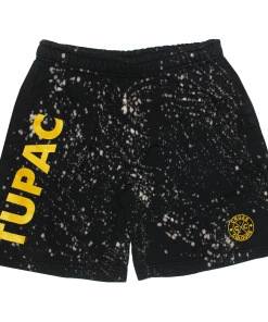 New Arrivals Cross Colours Tupac Hush Short - Mineral Black Splatter