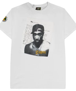 New Arrivals Cross Colours Tupac Poet T Shirt - White