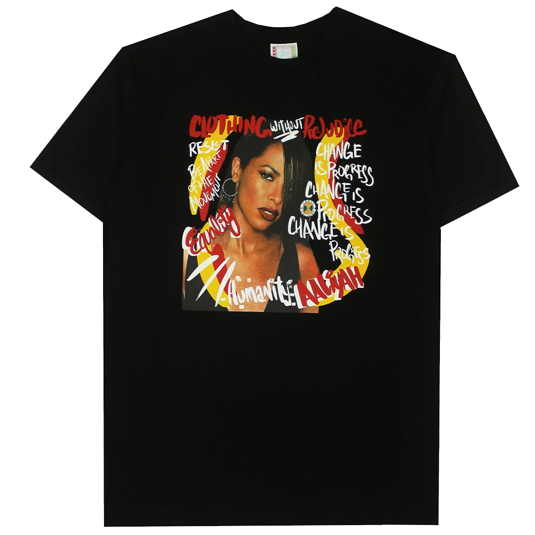 Cross Colours X Aaliyah Equality Art T Shirt - Black 3 Cross Colours X Aaliyah Equality Art T Shirt - Black