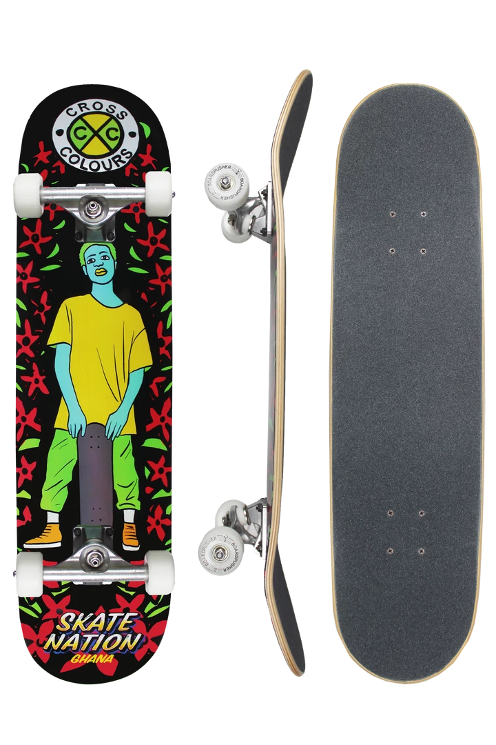 Cross Colours X Skate Nation Boy Skateboard 3 Cross Colours X Skate Nation Boy Skateboard