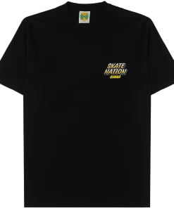 Cross Colours Ghana Skate Girl T Shirt - Black