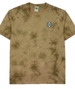 Cross Colours New Circle Logo T Shirt - Clay Crystal