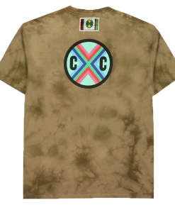 Cross Colours New Circle Logo T Shirt - Clay Crystal