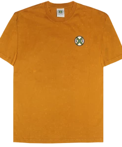 Cross Colours New Circle Logo T Shirt - Washed Rust New Arrivals