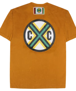 Cross Colours New Circle Logo T Shirt - Washed Rust New Arrivals