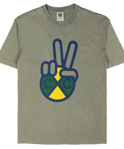 Cross Colours Peace Hand Logo T Shirt - Mineral Grey New Arrivals
