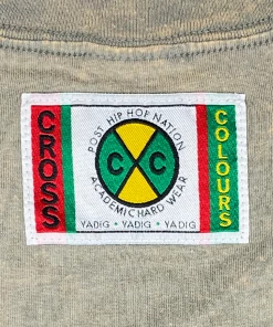 Cross Colours Peace Hand Logo T Shirt - Mineral Grey New Arrivals