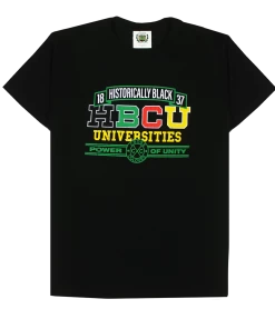 Cross Colours X HBCU Power In Unity T-Shirt - Black New Arrivals