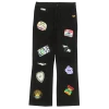 Cross Colours Love Black Lives Relaxed Drop Crotch Patch Jeans - Black New Arrivals