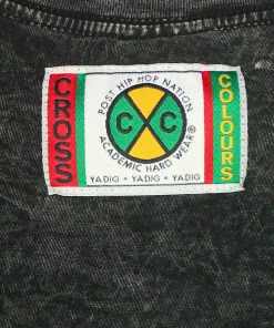 Cross Colours Snoop Dogg Transparent Crop LS T Shirt - Mineral Black