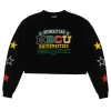 New Arrivals Cross Colours X HBCU Power In Unity Crop Sweatshirt - Black