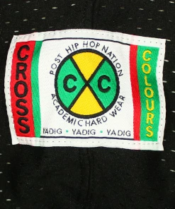 New Arrivals Cross Colours Patches Crop Zip Mesh Hoodie - Black 8 New Arrivals Cross Colours Patches Crop Zip Mesh Hoodie - Black