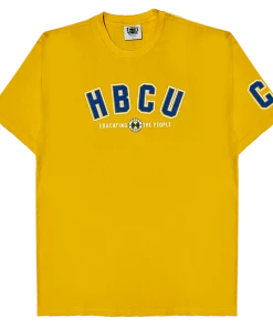 Cross Colours X HBCU Educating The People T-Shirt - Yellow