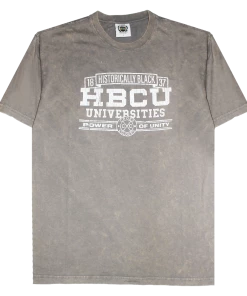 Cross Colours HBCU Power In Unity T-Shirt- Mineral Grey New Arrivals