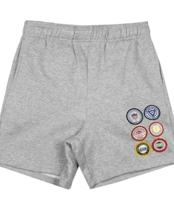 New Arrivals Cross Colours X HBCU Patches Short - Heather Grey