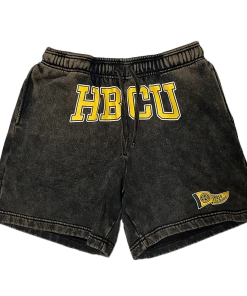 Cross Colours X HBCU Pennant Short - Black Mineral