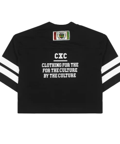 Cross Colours X HBCU Higher Learning Crop T-Shirt - Black