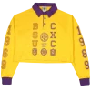 New Arrivals Cross Colours X BSU Future Leaders Crop LS Rugby - Yellow