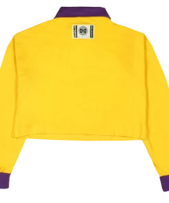 New Arrivals Cross Colours X BSU Future Leaders Crop LS Rugby - Yellow